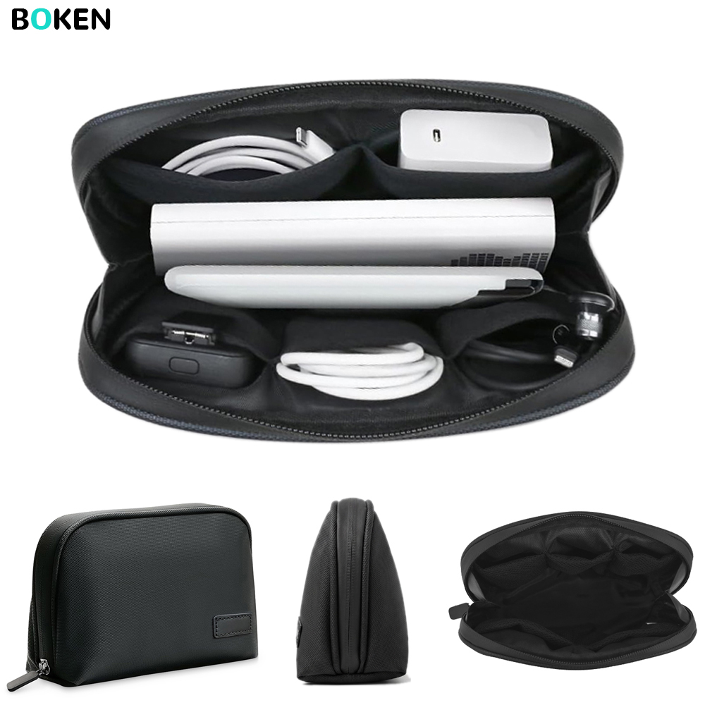 Tech Accessories Storage - กระเป๋าใส่อุปกรณ์อิเล็กทรอนิกส์น้ำหนักเบา กันน้ำ พกพาสะดวก สำหรับเก็บสายชาร์จ เหมาะสำหรับการเดินทาง บ้าน