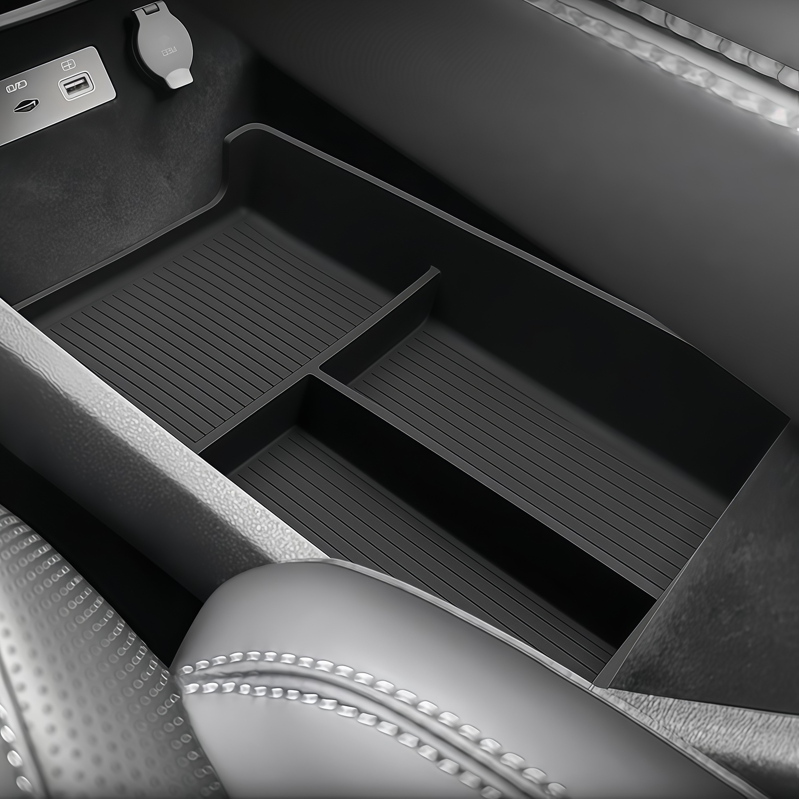 Tech Car Accessories - ถาดจัดเก็บของใต้คอนโซลกลางสำหรับ BYD Sealion 7 EV รุ่นปี