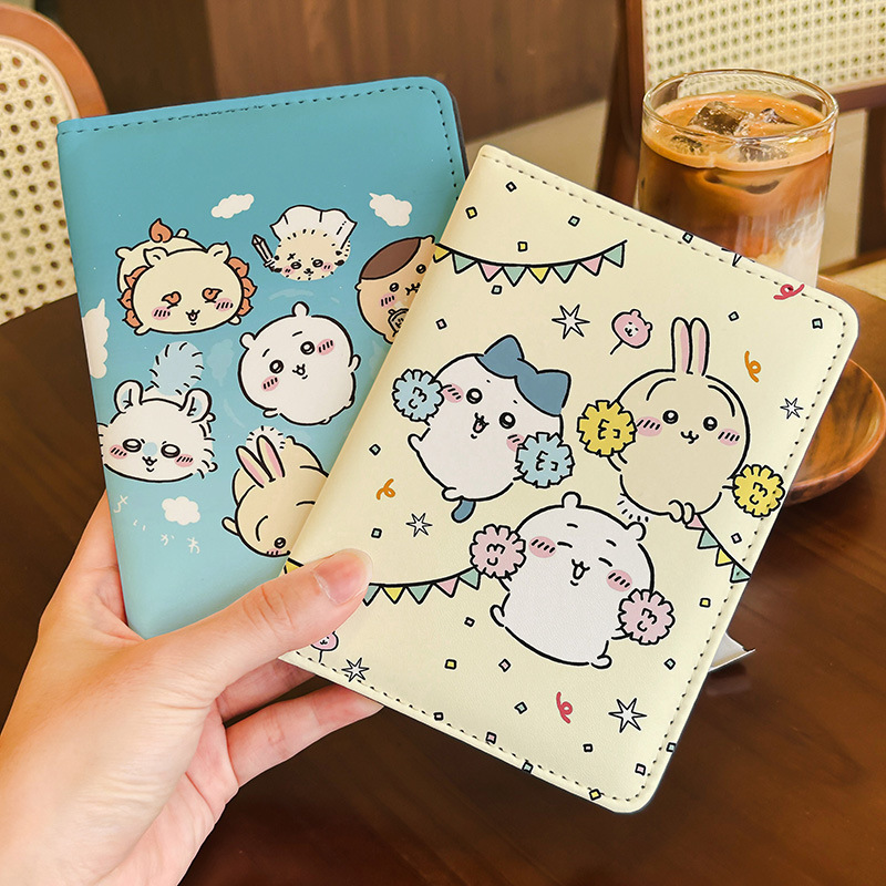 Kawaii Tech Accessories - ปกหนังสือเดินทางพิมพ์ลายตัวละครชิคาวะ คาวาอิ ครบชุด ทนทาน กันน้ำ หนังสังเคราะห์
