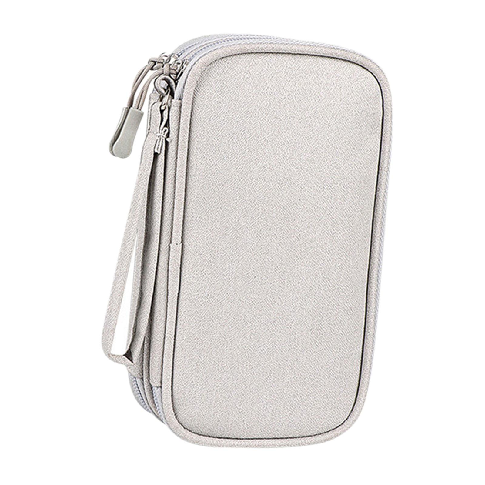 Tech Accessories Travel Organizer Pouch - กระเป๋าจัดระเบียบสายเคเบิลสำหรับเดินทาง กระเป๋าจัดระเบียบอุปกรณ์เทคโนโลยี กระเป๋าใส่อุปกรณ์อิเล็กทรอนิกส์สำหรับโทรศัพท์และอุปกรณ์ดิจิทัล พาวเวอร์แบงค์ USB