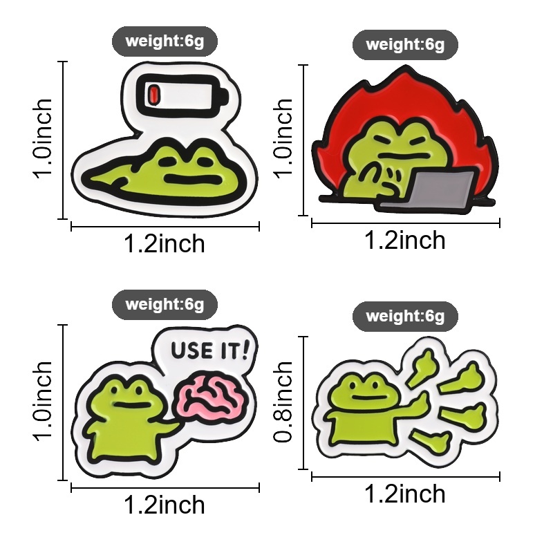เข็มกลัดกบตลกน่ารัก ลายการ์ตูน - Kawaii Tech Accessories บทวิจารณ์และราคา