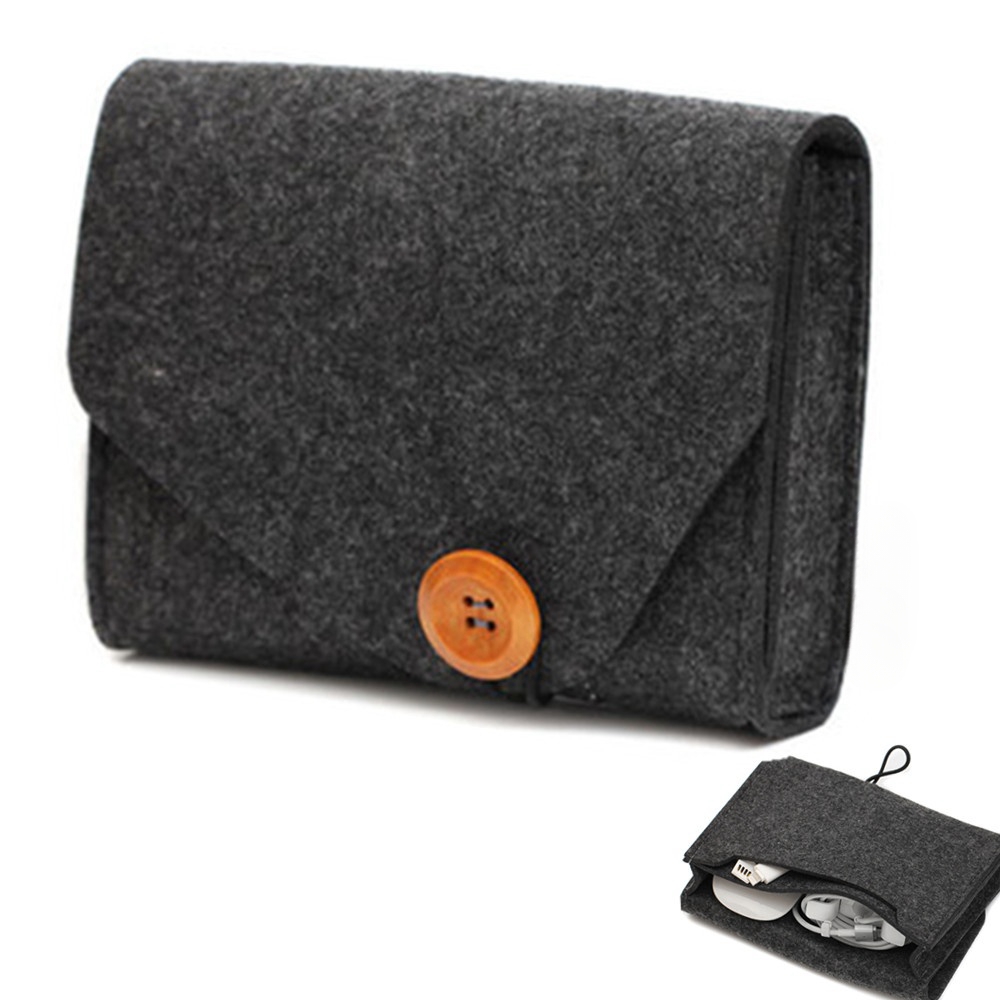 กระเป๋าเก็บผ้าสักหลาดแบบพกพาสำ - Tech Accessories Case บทวิจารณ์และราคา